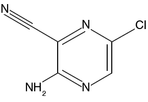 3-Amino-6-chloropyrazine-2-carbonitrile structure, CAS 17231-50-4