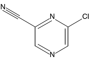 6-Chloro-pyrazine-2-carbonitrile structure, CAS 6863-74-7