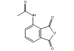 Acetamide, N-(1,3-dihydro-1,3-dioxo-4-isobenzofuranyl)- structure, CAS 6296-53-3
