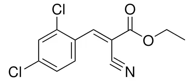 2-Butenoic acid, 2-cyano-3-(2,4-dimethylphenyl)-, ethyl ester structure, CAS 15854-03-2