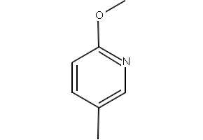 Pyridine, 2-methoxy-5-methyl- structure, CAS 13472-56-5