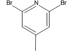 Pyridine, 2,6-dibromo-4-methyl- structure, CAS 73112-16-0