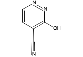 2,3-Dihydro-3-oxo-4-pyridazinecarbonitrile structure, CAS 64882-65-1