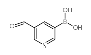 Boronic acid, B-(5-formyl-3-pyridinyl)- structure, CAS 919347-69-6