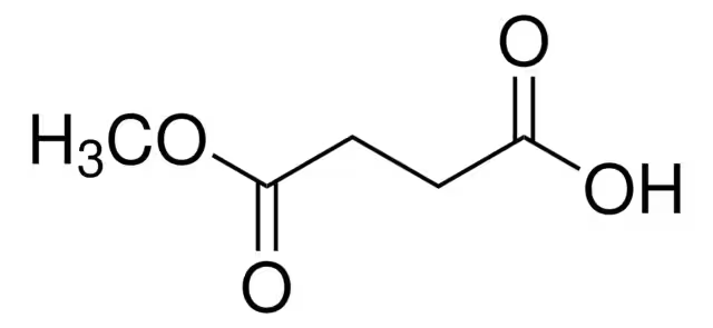 Methyl hydrogen succinate structure, CAS 3878-55-5