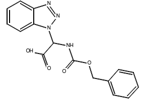 α-{[(Phenylmethoxy)-carbonyl]-amino}-1H-benzotriazole-1-acetic acid structure, CAS 124676-19-3