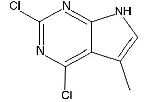 2,4-Dichloro-5-methyl-7H-pyrrolo[2,3-d]pyrimidine structure, CAS 1060815-86-2