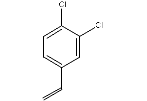 3,4-Dichlorostyrene structure, CAS 2039-83-0