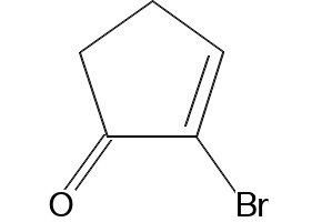 2-Cyclopenten-1-one, 2-bromo- structure, CAS 10481-34-2