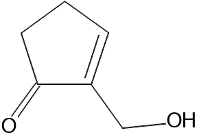 2-Cyclopenten-1-one, 2-(hydroxymethyl)- structure, CAS 68882-71-3