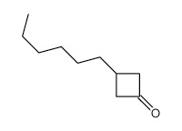 Cyclobutanone, 3-hexyl- structure, CAS 138173-74-7