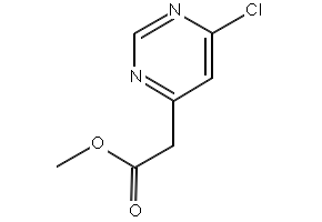 Methyl 2-(6-chloropyrimidin-4-yl)acetate structure, CAS 1097779-00-4