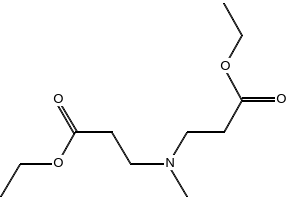 Propionic acid, b,b'-(methylimino)di-, diethyl ester structure, CAS 6315-60-2
