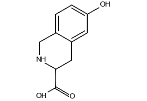 1,2,3,4-Tetrahydro-6-hydroxyisoquinoline-3-carboxylic acid structure, CAS 76824-99-2