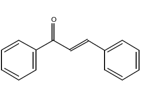 Benzalacetophenone structure, CAS 94-41-7
