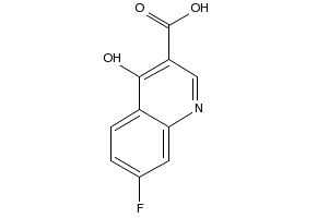 7-Fluoro-4-hydroxyquinoline-3-carboxylic acid structure, CAS 63463-20-7