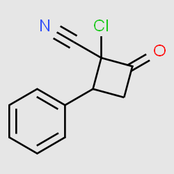 Cyclobutanecarbonitrile, 1-chloro-2-oxo-4-phenyl- structure, CAS 138173-69-0