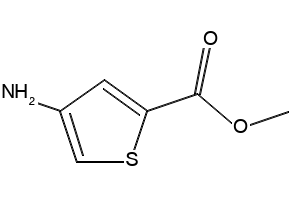4-Amino-thiophene-2-carboxylic acid methyl ester structure, CAS 89499-43-4