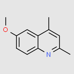 6-Methoxy-2,4-dimethylquinoline structure, CAS 113407-86-6