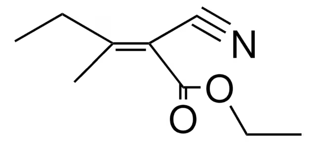 3-Pentenoic acid, 2-cyano-3-ethyl-2-methyl-, ethyl ester structure, CAS 53608-83-6