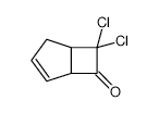 Bicyclo[3.2.0]hept-3-en-6-one, 7,7-dichloro- structure, CAS 63319-59-5