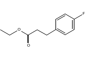 Benzenepropanoic acid, 4-fluoro-, ethyl ester structure, CAS 7116-38-3