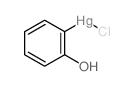Phenol, o-chloromercuri- structure, CAS 90-03-9