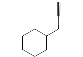 Propyne, 3-cyclohexyl- structure, CAS 17715-00-3