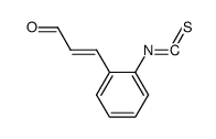 2-Propenal, 3-(2-isothiocyanatophenyl)-, (2E)- structure, CAS 19908-01-1