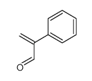 Benzeneacetaldehyde, .alpha.-methylene- structure, CAS 4432-63-7