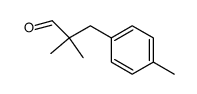 Benzenepropanal, .alpha.,.alpha.,4-trimethyl- structure, CAS 22490-57-9