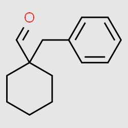 Cyclohexanecarboxaldehyde, 1-(phenylmethyl)- structure, CAS 152486-07-2
