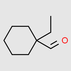 Cyclohexanecarboxaldehyde, 1-ethyl- structure, CAS 1233805-50-9
