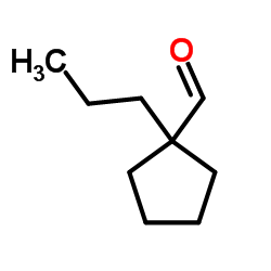 Cyclopentanecarboxaldehyde, 1-propyl- structure, CAS 156945-36-7