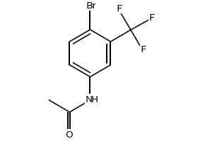 Benzenamine, 4-bromo-N,N-dimethyl-3-(trifluoromethyl)- structure, CAS 51332-24-2