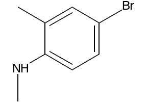 Benzenamine, 4-bromo-N,2-dimethyl- structure, CAS 59557-89-0