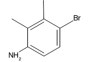 Benzenamine, 4-bromo-2,3-dimethyl- structure, CAS 22364-25-6