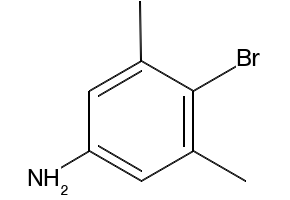 Benzenamine, 4-bromo-3,5-dimethyl- structure, CAS 59557-90-3