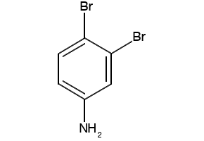 Benzenamine, 3,4-dibromo- structure, CAS 615-55-4