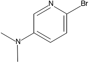 3-Pyridinamine, 6-bromo-N,N-dimethyl- structure, CAS 39856-56-9