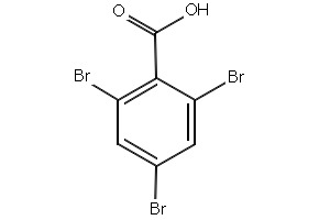 Benzoic acid, 2,4,6-tribromo- structure, CAS 633-12-5