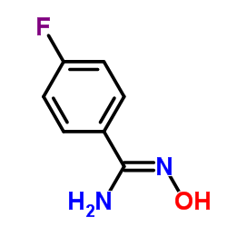4-Fluorobenzamidoxime structure, CAS 22179-78-8