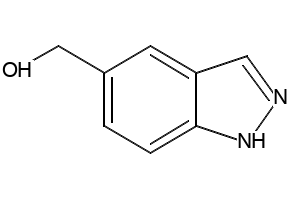1H-Indazole-5-methanol structure, CAS 478828-52-3