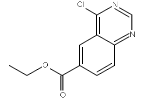 Ethyl 4-chloroquinazoline-6-carboxylate structure, CAS 155960-94-4