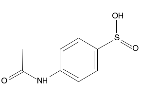 Benzenesulfinic acid, p-acetamido- structure, CAS 710-24-7