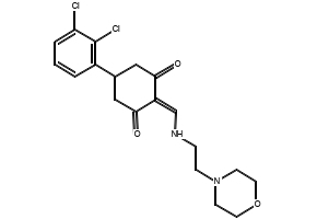 5-(2,4-Dichlorophenyl)cyclohexane-1,3-dione structure, CAS 55579-70-9