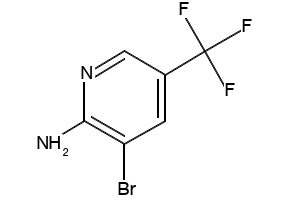 2-Amino-3-bromo-5-(trifluoromethyl)pyridine structure, CAS 79456-30-7