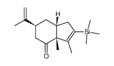 cis-4-Exo-Isopropenyl-1,9-dimethyl-8-(trimethylsilyl)bicyclo[4.3.0]non-8-en-2-one structure, CAS 77494-23-6
