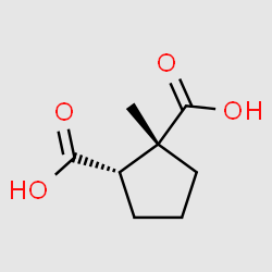 cis-1-Methylcyclopentane-1,2-dicarboxylic acid structure, CAS 70433-31-7
