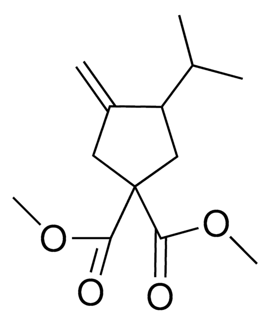 3-Methylene-4-isopropyl-1,1-cyclopentanedicarboxylic acid, dimethyl ester structure, CAS 107473-16-5